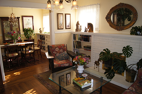 click to view larger image Typical Craftsman living room and dining room. Martinez, CA.